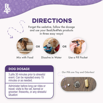 Pet Relax Dog Anxiety and Calming Relief Formula by BestLife4Pets