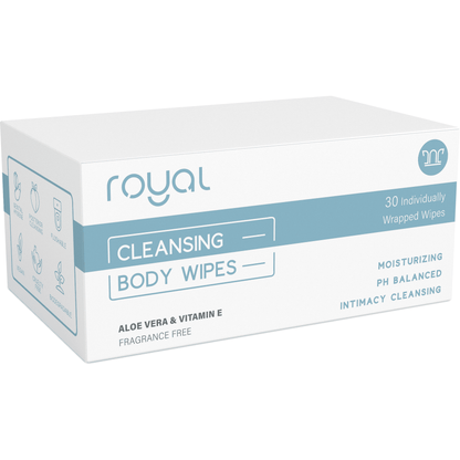 Intimate Cleansing Individually Wrapped Wipes by Royal Intimacy