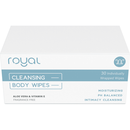 Intimate Cleansing Individually Wrapped Wipes by Royal Intimacy