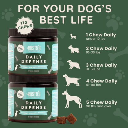 Daily Defense - Allergy & Immune Support by Rusty's Pet Essentials