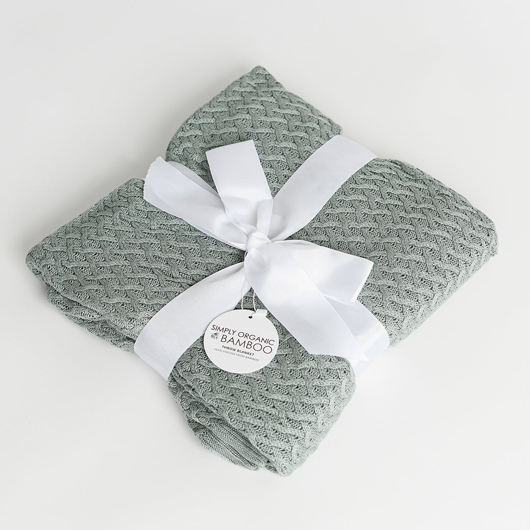 Simply Organic Bamboo Knitted Throw - Thumbnail 5