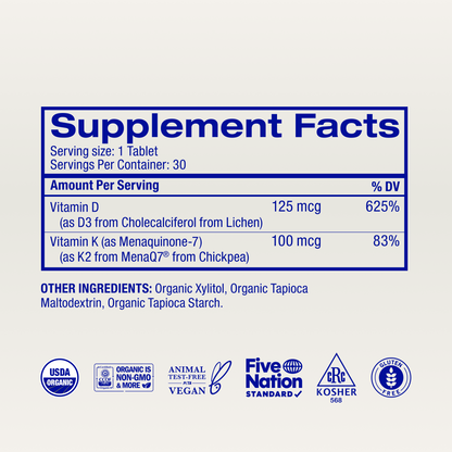 High Potency Vitamin D3 & K2