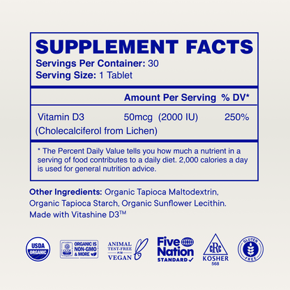 Plant-based Vitamin D Tablets