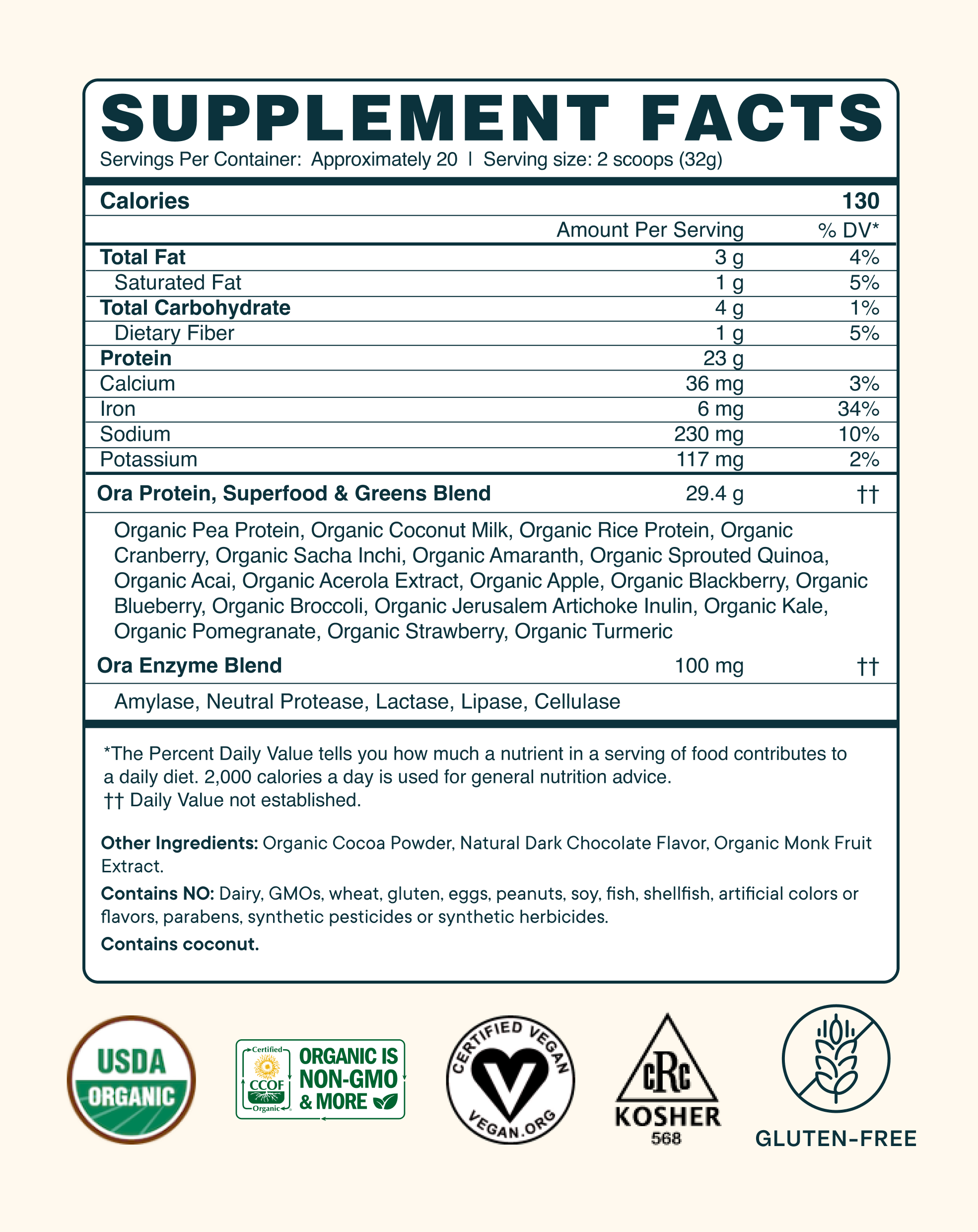 Organic Plant-based Protein Powder