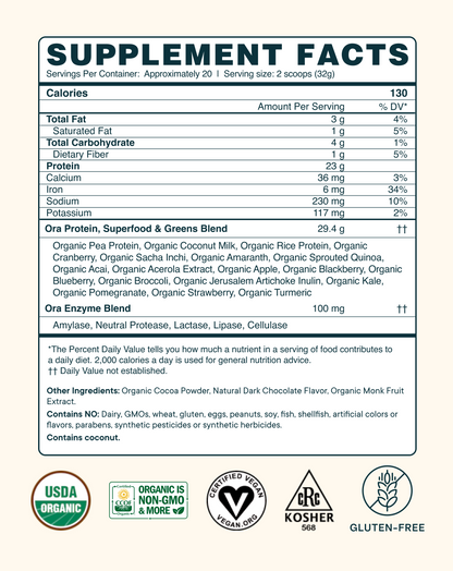 Organic Plant-based Protein Powder