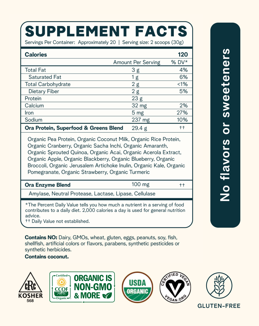 Organic Plant-based Protein Powder