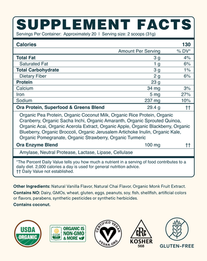 Organic Plant-based Protein Powder