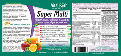 Super Multi Liquid Multivitamin, 32 Oz.