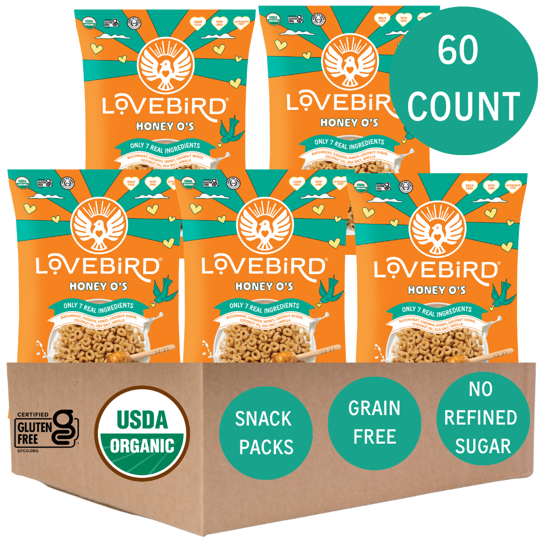 Lovebird Cereal Snack Packs 60 Count