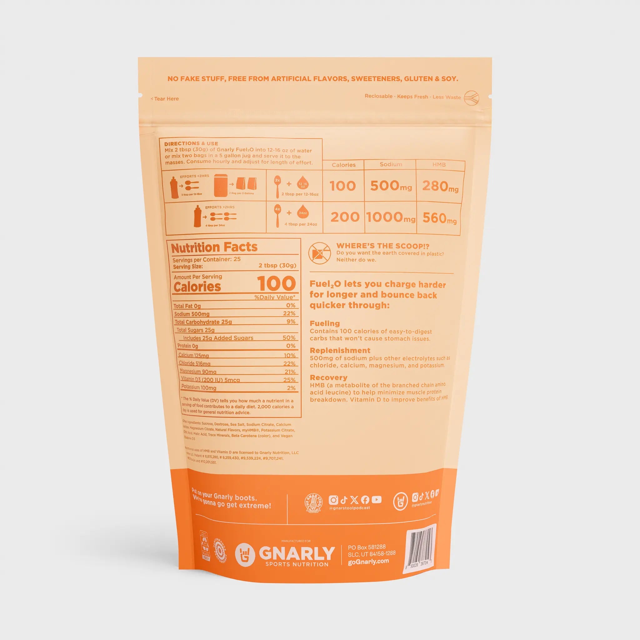 Gnarly Fuel₂O Orange Drank by Gnarly Nutrition