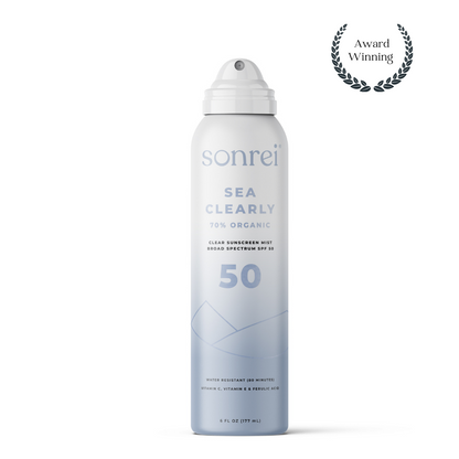 Sea Clearly® Organic SPF 50 Clear Body Mist Sunscreen by Sonrei
