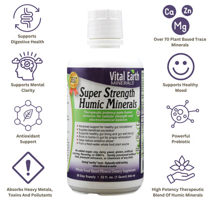 Super Strength Humic Minerals Liquid, 32 Oz.