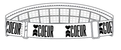 COEUR Visor  w/ 20 cooling pieces V 2.0 White