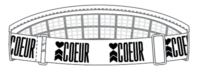 COEUR Visor  w/ 20 cooling pieces V 2.0 White
