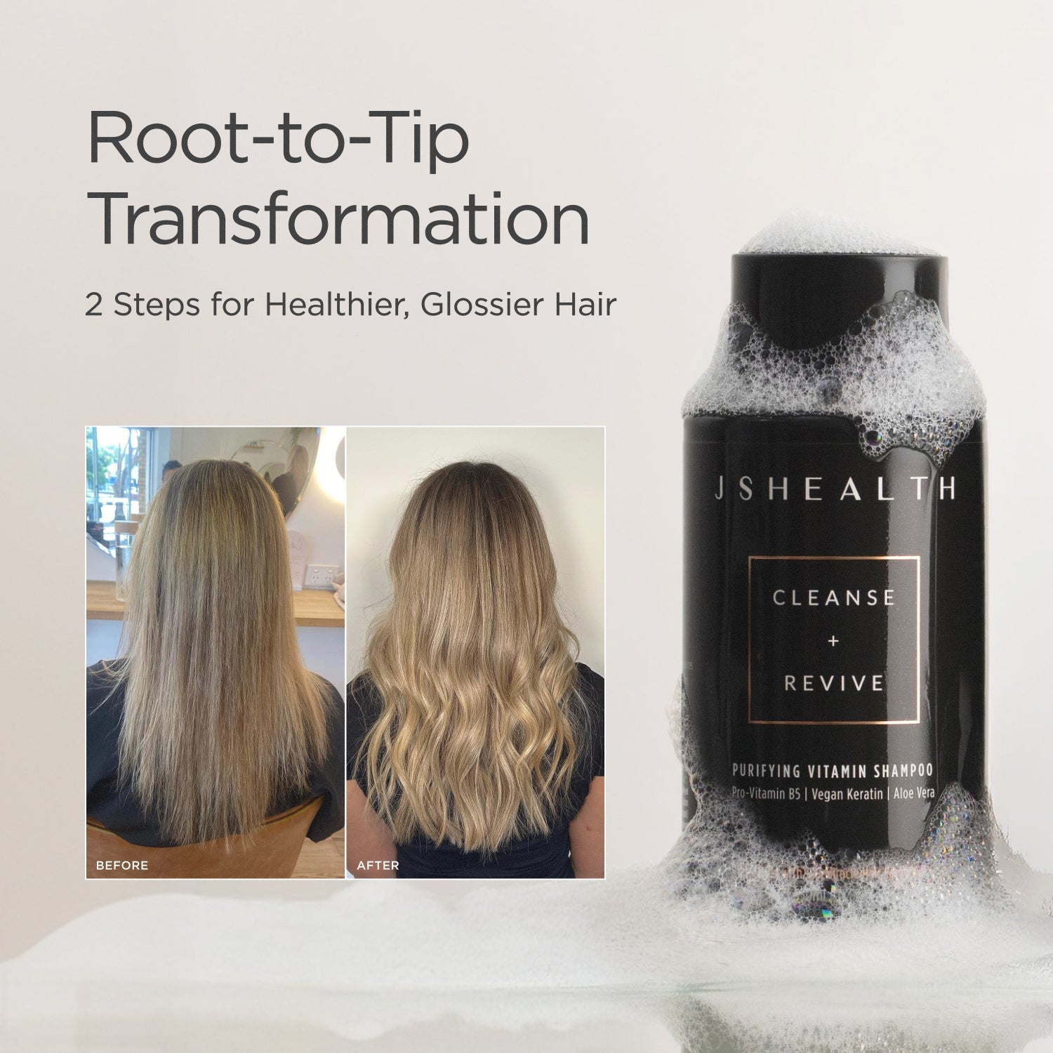 Purifying Vitamin Shampoo - Cleanse + Revive