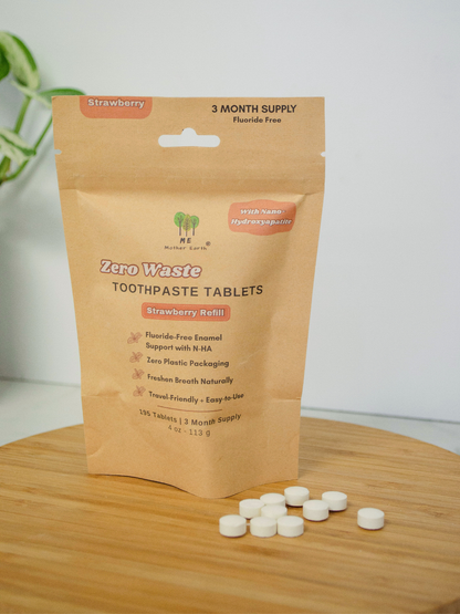Toothpaste Tablets for Kids: Strawberry with NHA