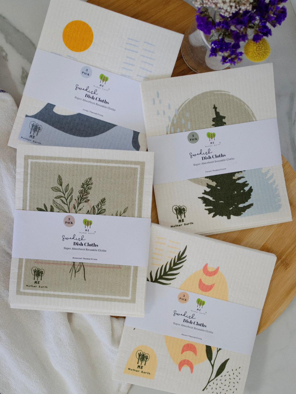 Reusable Swedish Dishcloths 3pk