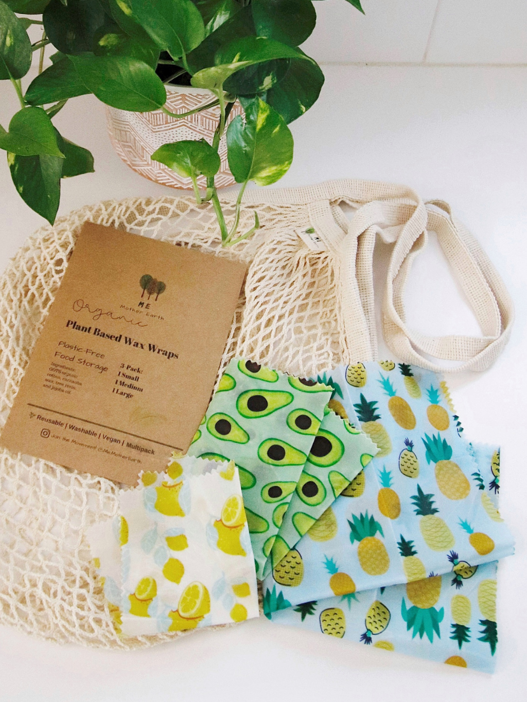 Vegan Wax Food Wraps 3-Pack