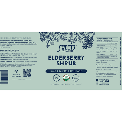 Elderberry Shrub - Organic