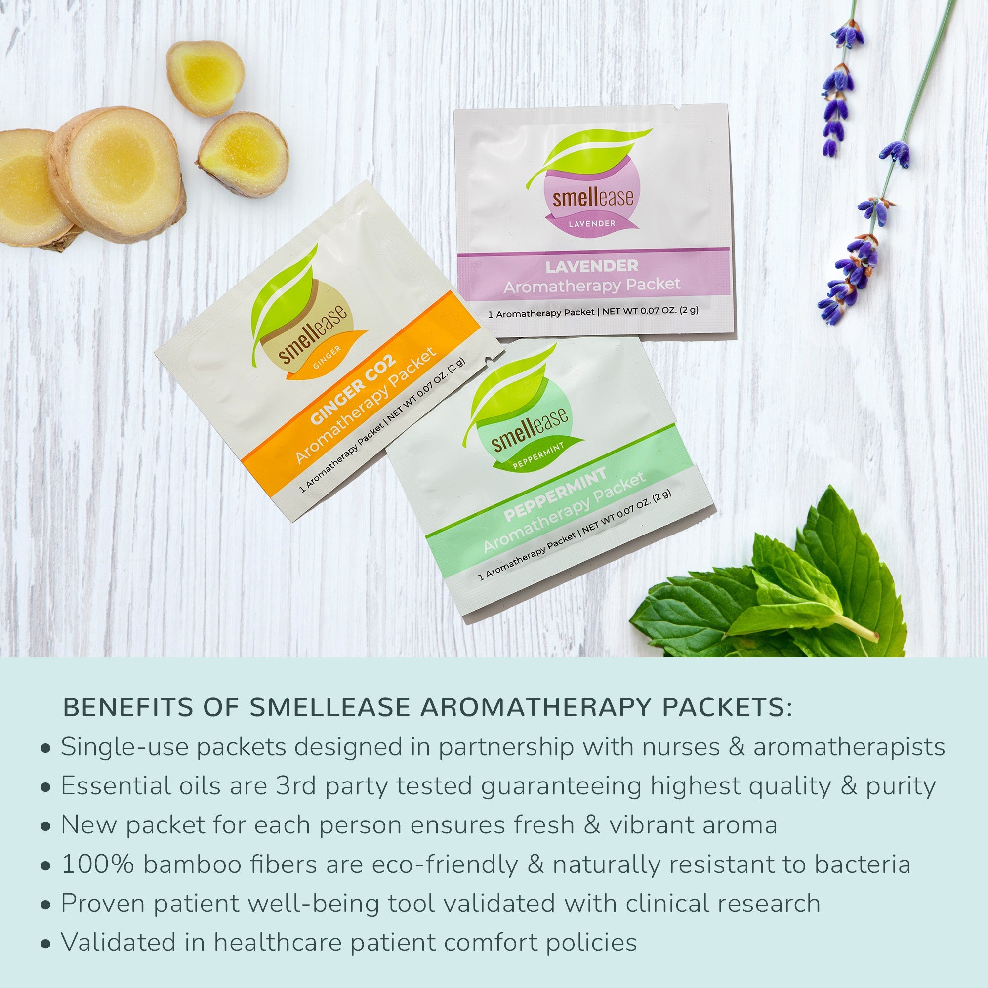 Ginger Aromatherapy Packets  25 Count Box by Plant Therapy