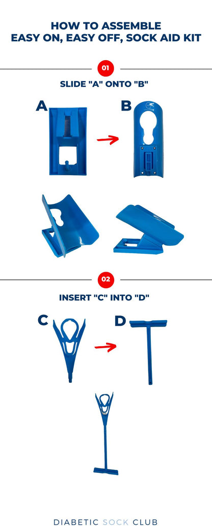 DSC Sock Aid Slider Kit (Easy On, Easy Off) by DIABETIC SOCK CLUB