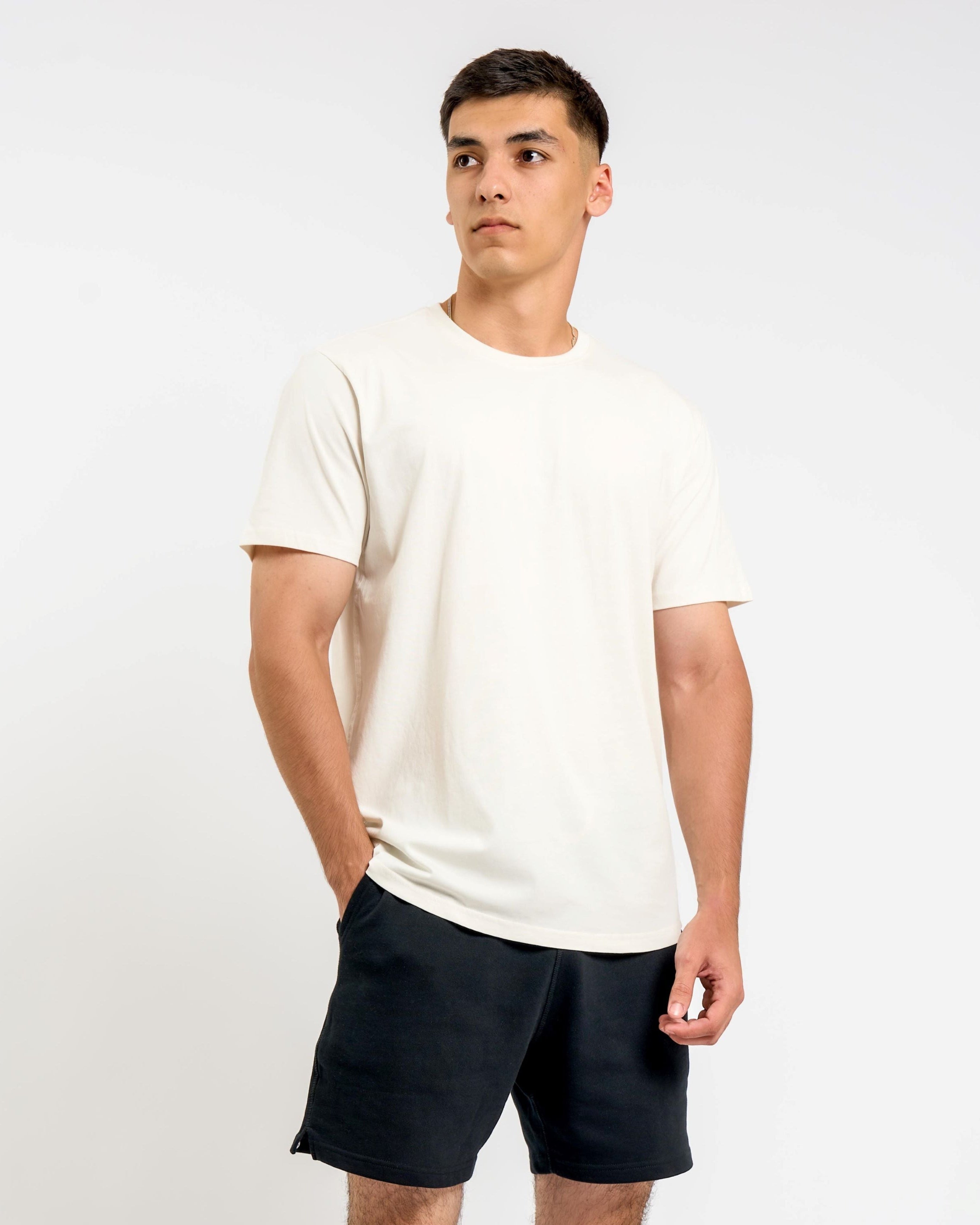 Organic Cotton Midweight T-Shirt Curved Hem