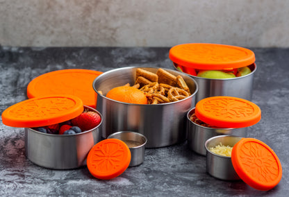 Stainless Steel Lunch Box, 6 Pc Set, Leak Proof, 78 Oz by ecozoi
