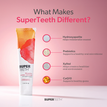 Hydroxyapatite Prebiotic Toothpaste - Strawberry