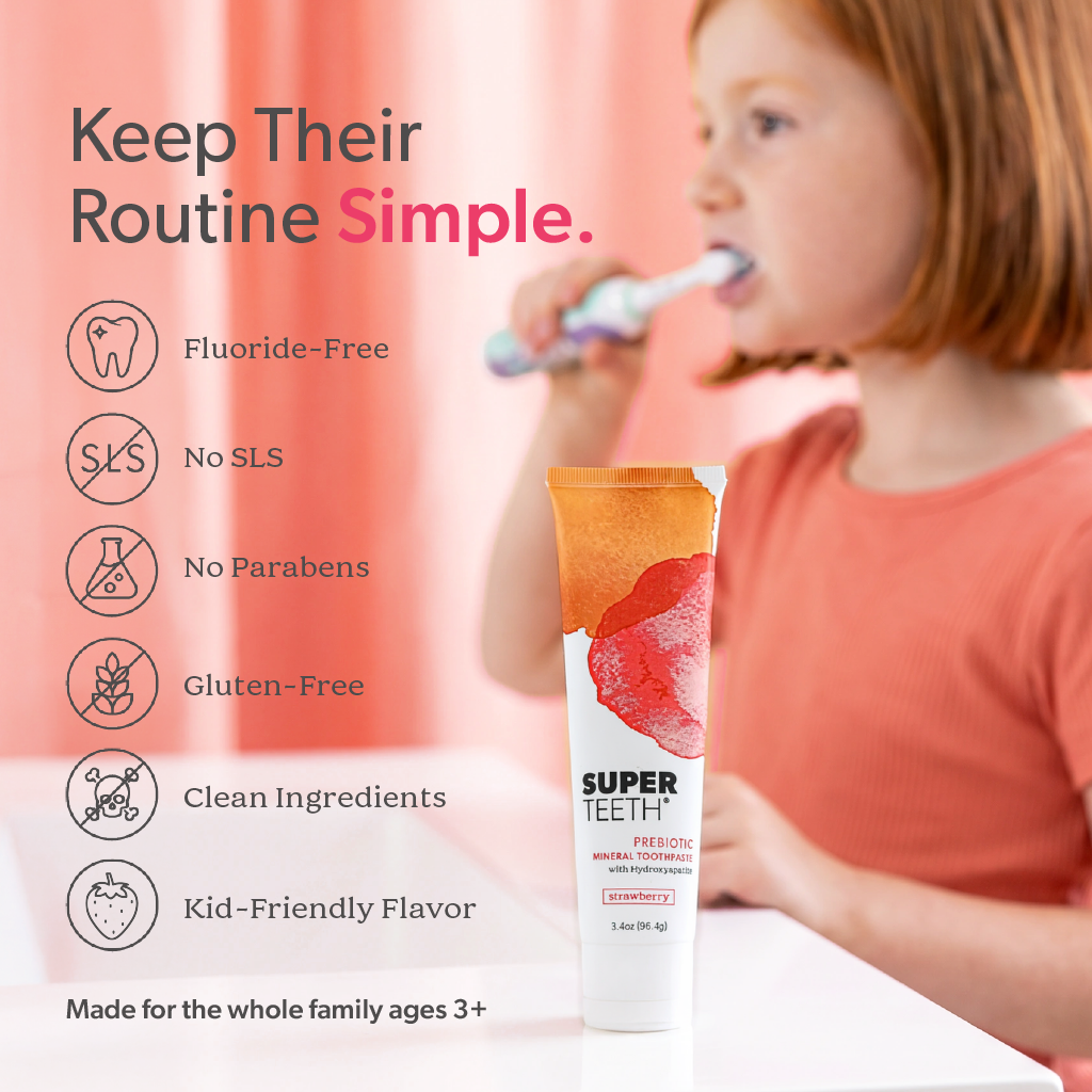 Hydroxyapatite Prebiotic Toothpaste - Strawberry