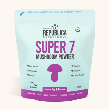 Super 7 Mushroom Extract Powder by La Republica Superfoods