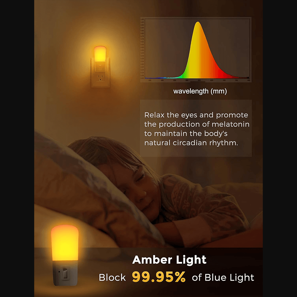Anti-Blue LED Night Light - Amber