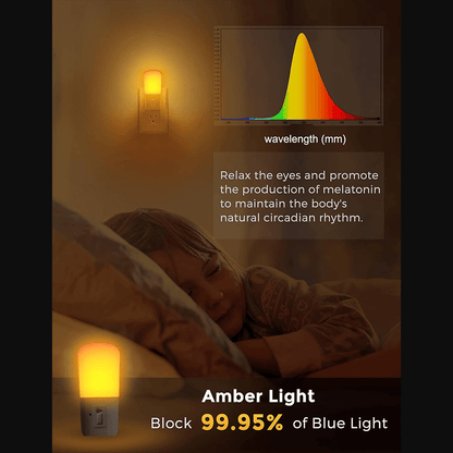 Anti-Blue LED Night Light - Amber