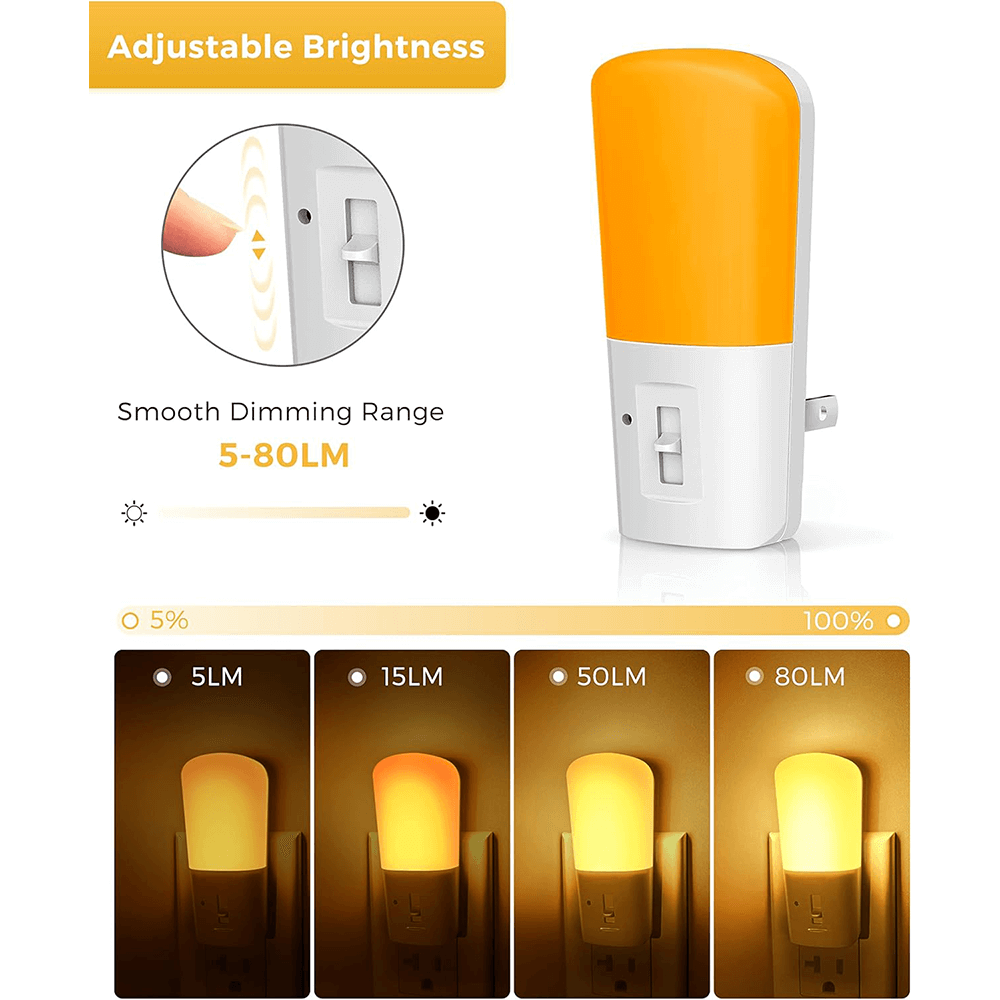 Anti-Blue LED Night Light - Amber
