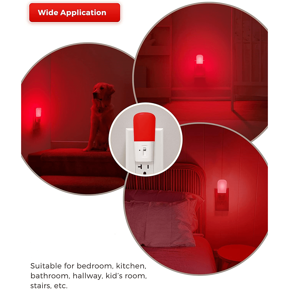 Anti-Blue LED Night Light - Red