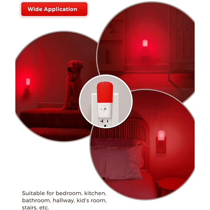 Anti-Blue LED Night Light - Red