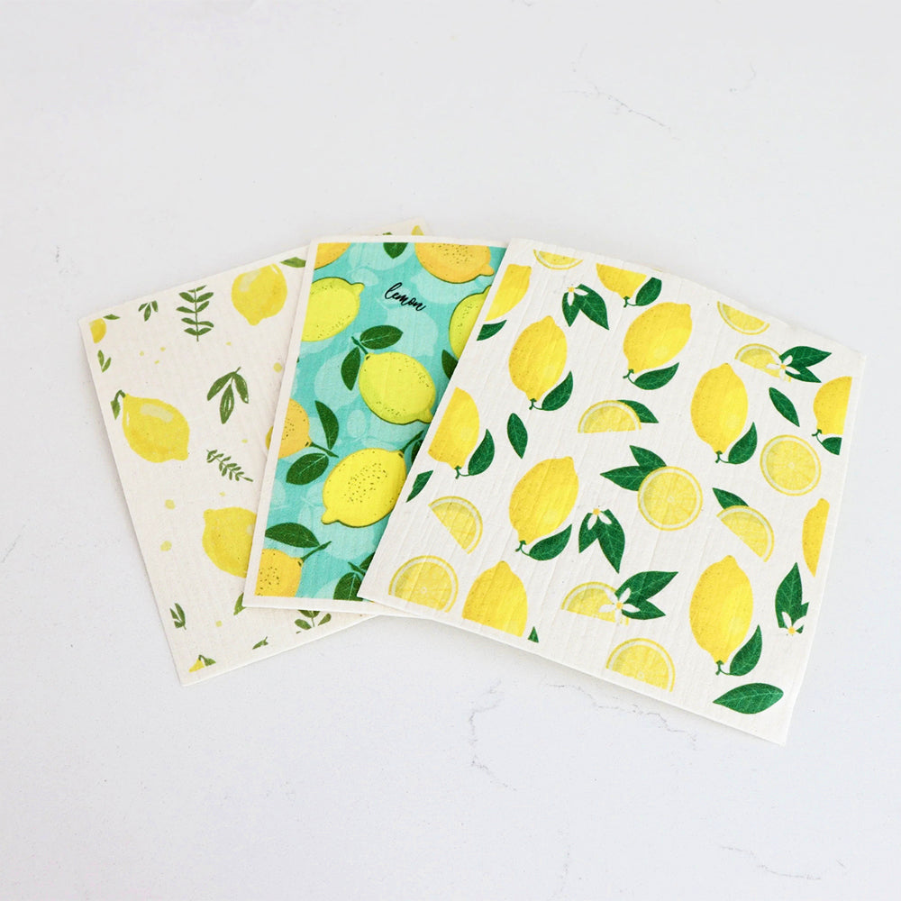 Swedish Dishcloths Lemon (2 Pack)