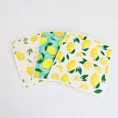 Swedish Dishcloths Lemon (2 Pack)