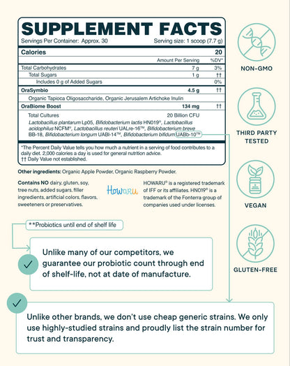 Organic Probiotics with Prebiotics Powder