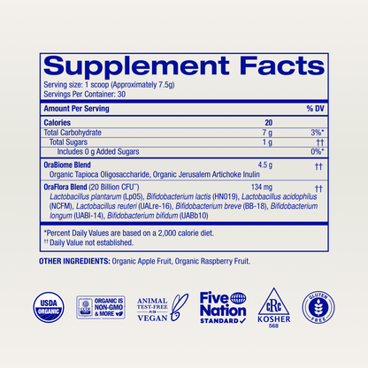 Organic Probiotics with Prebiotics Powder