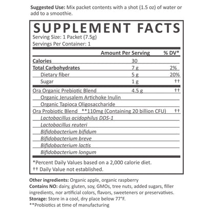 Organic Probiotics with Prebiotics Powder