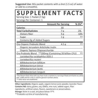 Organic Probiotics with Prebiotics Powder
