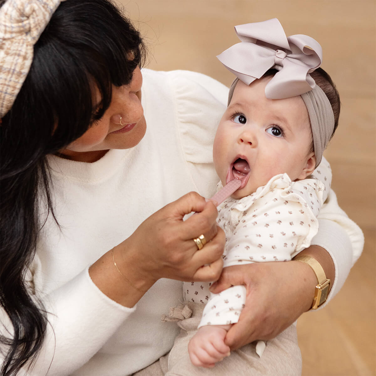 Baby-Led™ Toothbrush + Sensory Tongue Depressor by ezpz