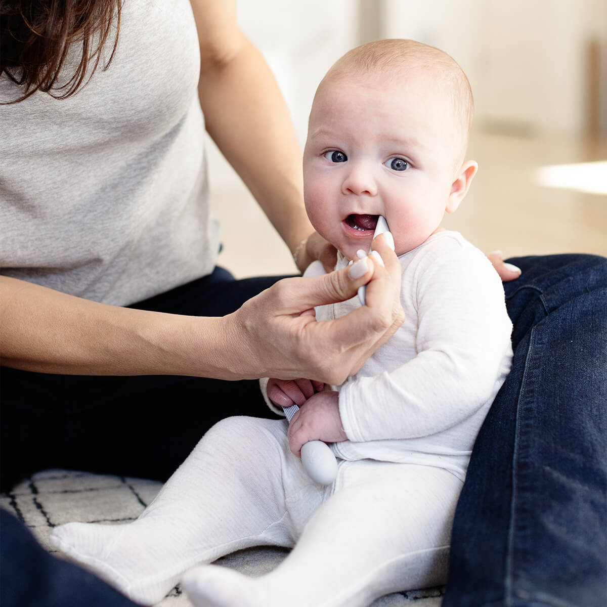 Baby-Led™ Toothbrush + Sensory Tongue Depressor by ezpz