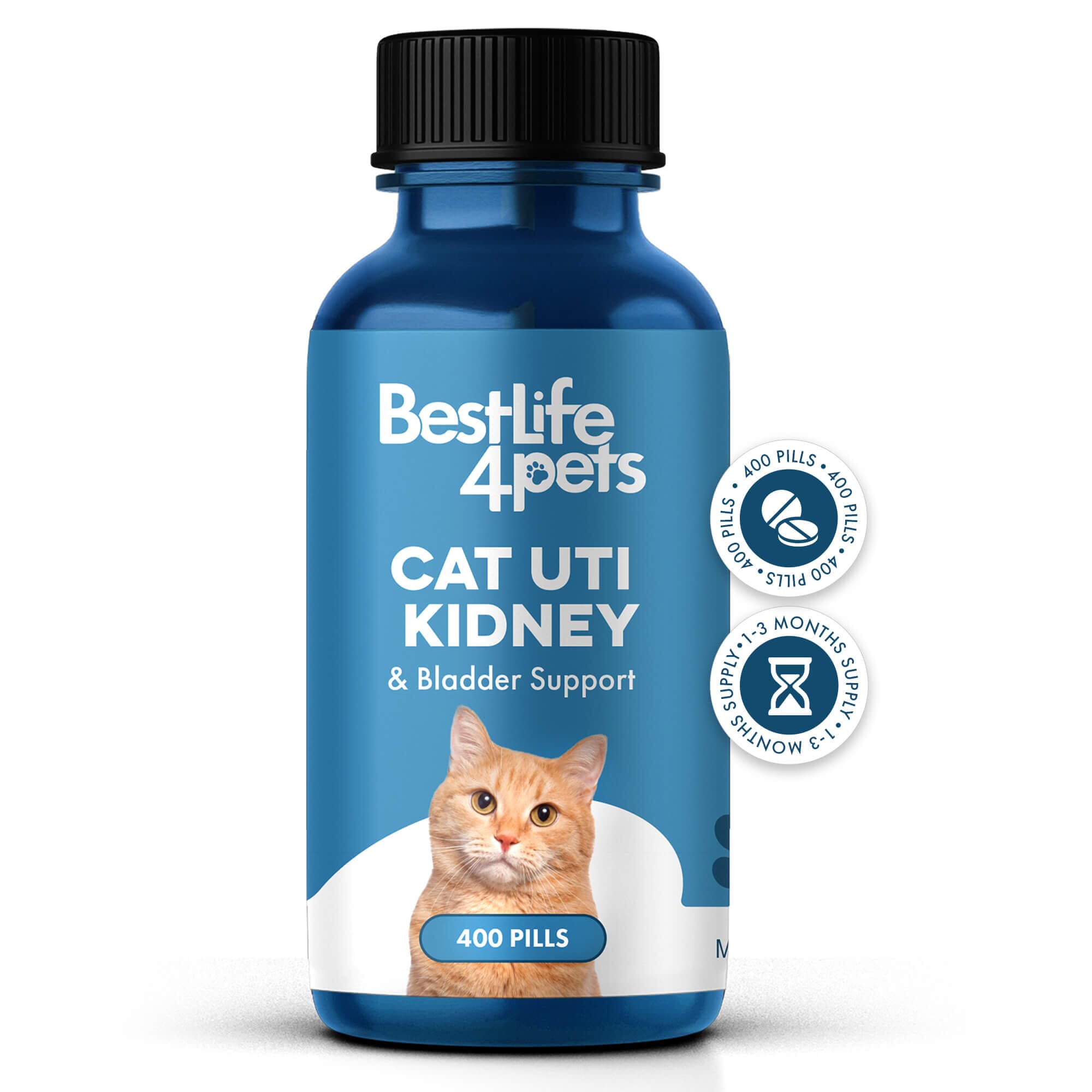Natural Cat UTI & Kidney Remedy - Reduces Infections and Supports Optimal Bladder Function by BestLife4Pets