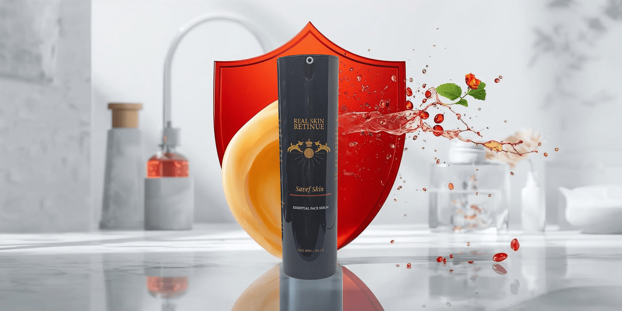 SAVEF SKIN™ Essential Face Serum | Complete Defense for Photoprotection, Barrier Support, Hydration, Brightening & Resilience