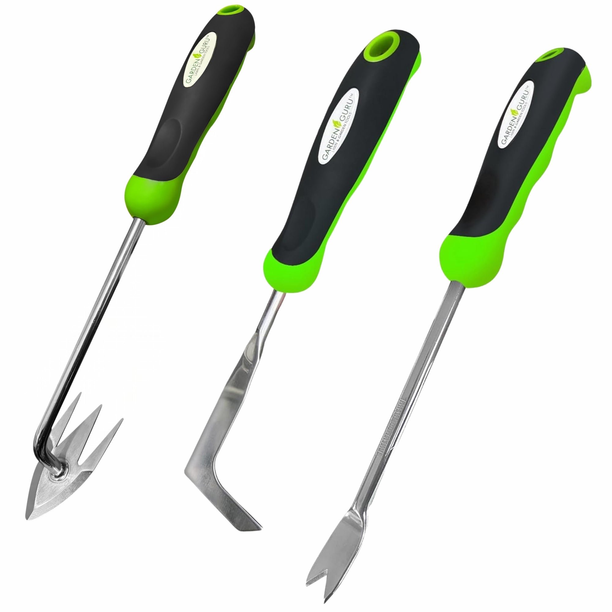 3pc Stainless Steel Hand Weeder Tool Set – Dandelion, Patio Weeder, Root Weeder