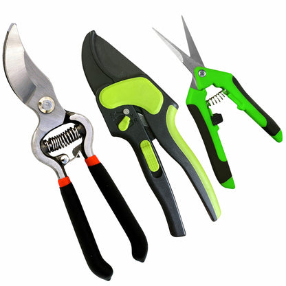 3pc Pruning Tool Set – Dual Ratchet, Pruner & Snips