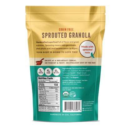 Vanilla Cinnamon Sprouted Granola (Grain-Free)