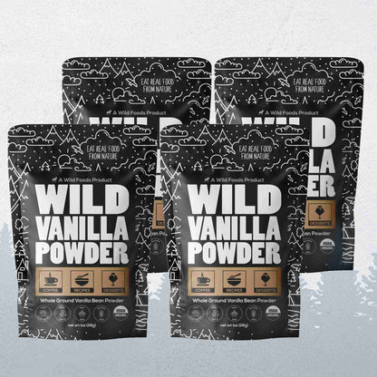 Vanilla Powder, 28 servings - Organic Ground Whole Vanilla Beans