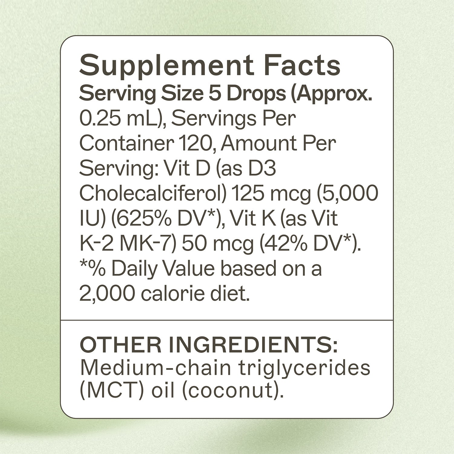 Vitamin D3/K2 Liquid by Amy Myers MD